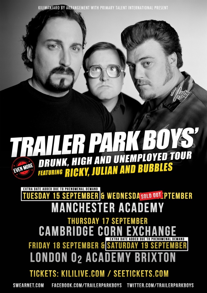 COMEDY Trailer Park Boys return for UK tour this September *MORE DATES